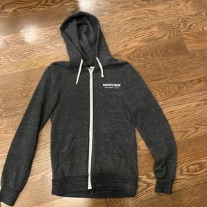 Alternative apparel grey zip up hoodie size xs